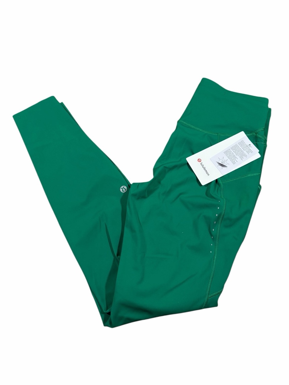NWT Lululemon Fast and Free High-Rise Tight 28” *Pockets (Raceway Green) Size 8